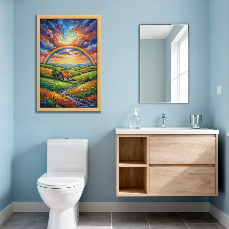 Scène de paysage urbain, H 16 po x l 24 po, Ne s’applique pas, Toile tendue