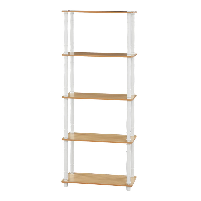 Maxine 59.9cm W Manufactured Wood Shelving Unit, Beech/White