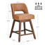 Tabouret de bar pivotant en similicuir Bisto-1251283862-1251283871