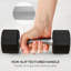 SPORTNOW Dumbbells Set, Hand Weights Pair with 12-Sided Shape, 2 x 4kg