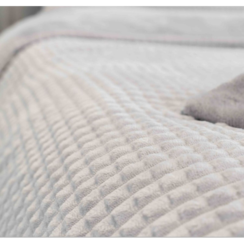 Kord Diamant Microfiber Duvet Cover Set Set, 135 x 200cm Duvet Cover + 1 Pillowcase 80 x 80cm, Grey