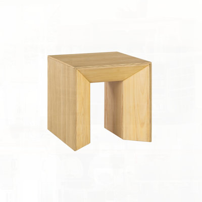 Natural Oak Finish End Table