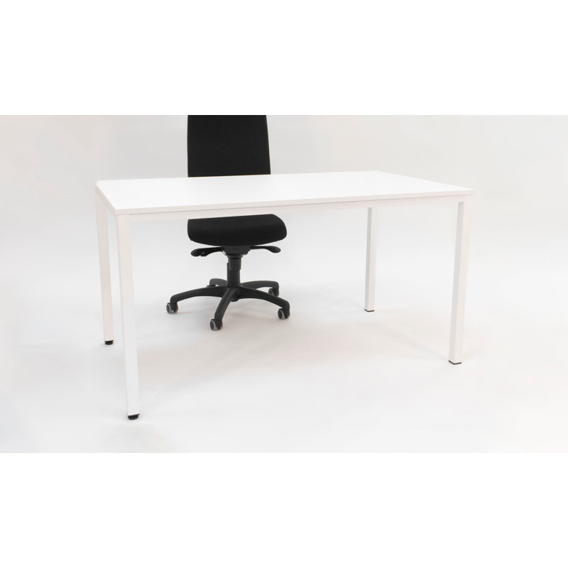 Periheli Metal Base Writing Desk, Maple, 74cm H x  140cm W x 80cm D