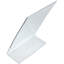 Porte-affiche en forme de L en angle, 8,5 po x 11 po, plastique flexible, paquet de 3