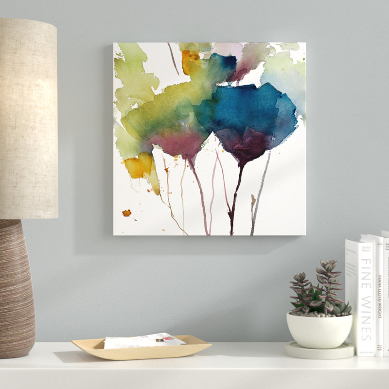 «Wildflower Grace II» par Lanie Loreth - impression sur toile tendue, H 18" x l 18" x P 1"