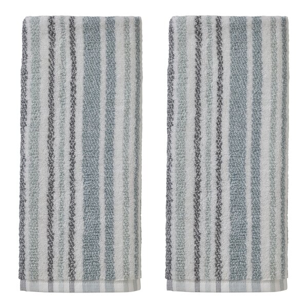 Home Cotton, Striped Hand Towel Set 13 X 30 Inches Decorative Luxury Hand  Towels (set Of 3 Yellow Pink Blue)