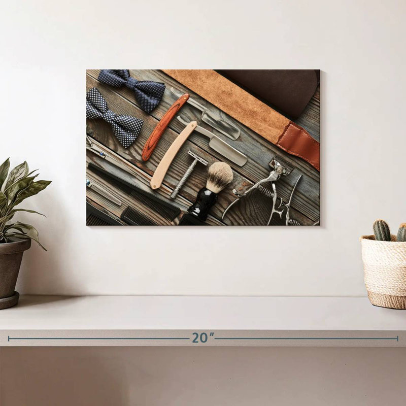 Barber Shop Essentials, 8" H x 12" W