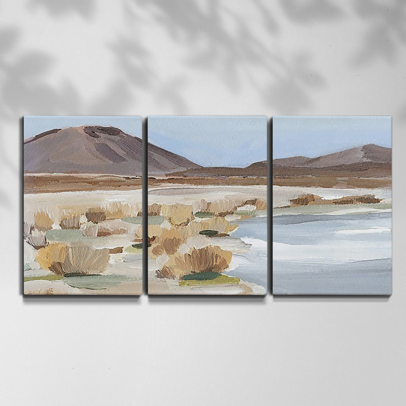 Matala Coast II - Multi Piece Framed Canvas, H 60 po x l 120 po x P 2 po