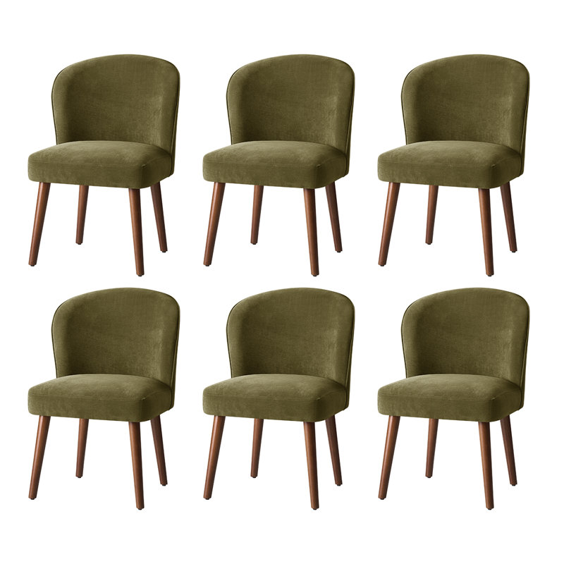 Ensemble de chaises de salle à manger rembourrées Palmdale, 6, Moss