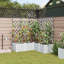 Garden Planters White 142 Cm Steel-1738447550-1738447544