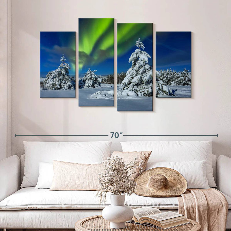 Alvord Winter Northern Lights, 32" H x 52" W