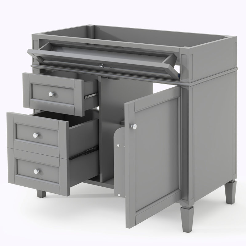 Bases de meuble-lavabo 36 po seulement, Gris