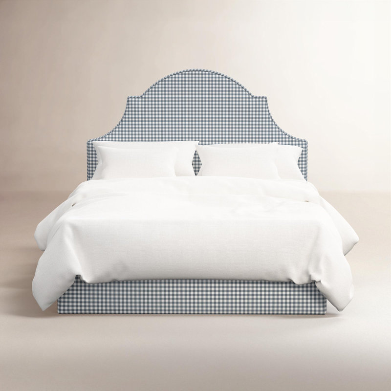 Lit arqué Hadley, Lit double, Chambray vichy classique
