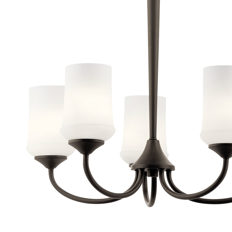 Lustre classique à 5 lumières Bergstrom, Bronze vieilli