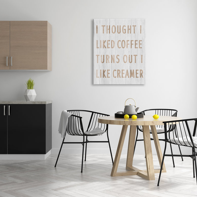 «Funny Kitchen Coffee», art mural sur toile par Lil 'Rue, H 40 po x l 30 po x P 1,5 po