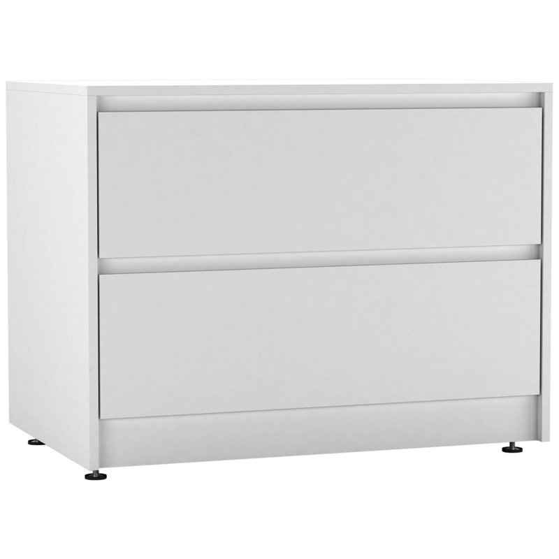 Solid Wood Rectangle Accent Chest, White