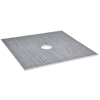 Shower Curb Kit, 72"x72" Shower Pan Kit with 6.3" Central Drain, Lightweight