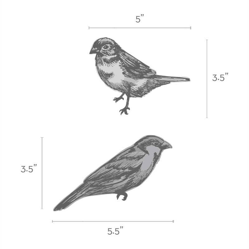 Décalcomanie murale oiseaux