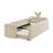 Twin Upholstered Platform Bed with Adorable Rabbit Ear Headboard, Safety Rail & Pocket, Boucle Fabric-1005955839-1005955841