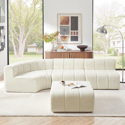 Canapé modulaire modulaire semi-courbé Modern
