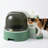 Enclosed waste receptacle for felines.