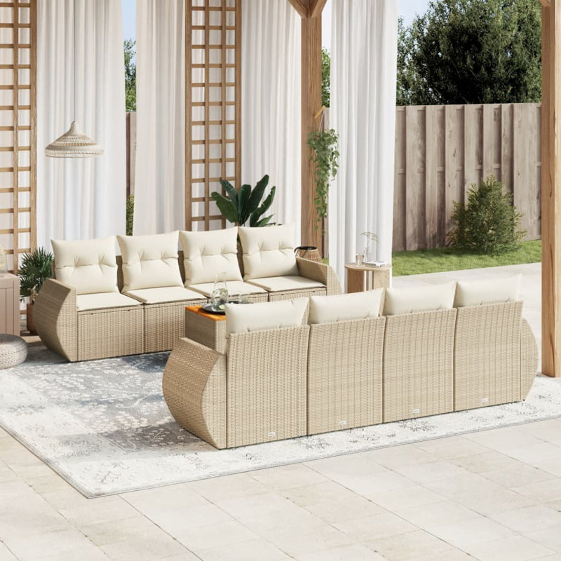  Garden Sofa Set Beige