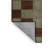 Machine Washable Checkered Brown Area Rug-841474048