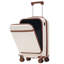 Ensemble de 3 valises à ouverture frontale, valise de transport rigide avec port USB, bagage extensible avec poignée à roulettes, verrou TSA