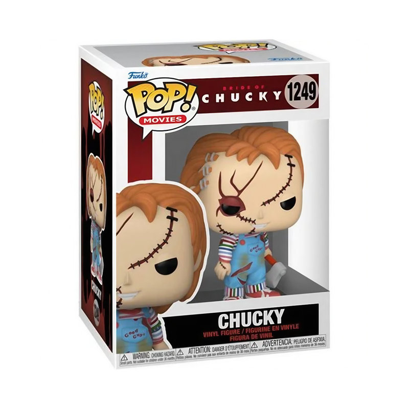 Funko Pop! Paquet de 4 Chucky: Chucky # 56, Halloween rétro Chucky # 1249, Bride of Chucky # 1249, Bride of Chucky - Tiffany # 468