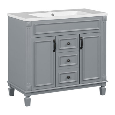 Meuble-lavabo 36 po avec lavabo et tiroirs 36 po