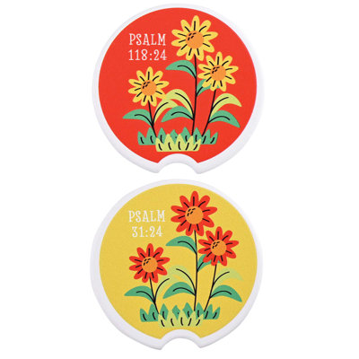 Sous-verre de voiture Daisey Psalms 2pk