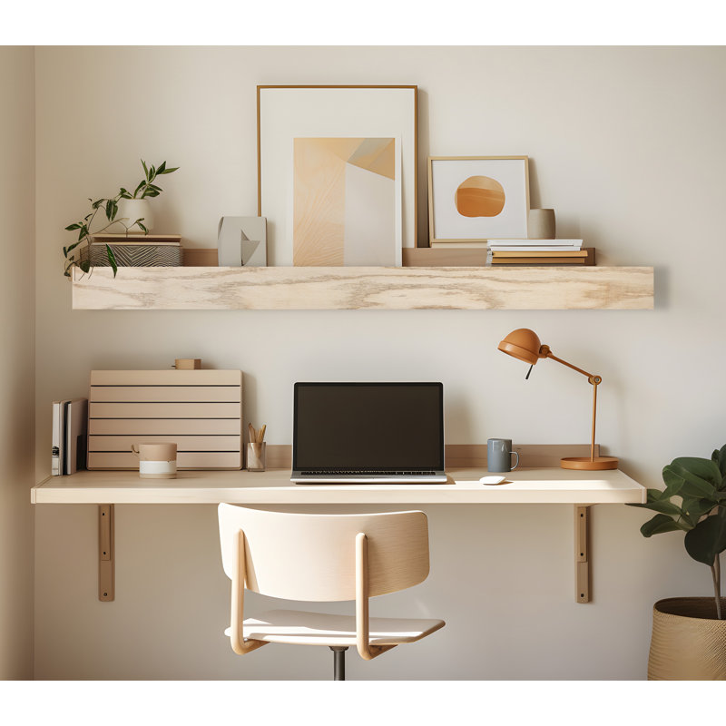 Emerald Lee Oak Floating Shelf, 6" H x 45" W x 5" D