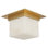Mineral 8-in Brass Flush Mount