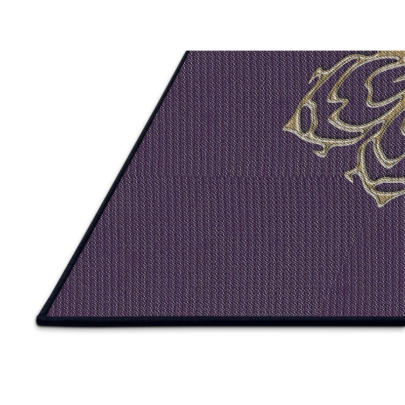 Tapis mauve / doré Power Loom, Rectangle 8 pi x 10 pi