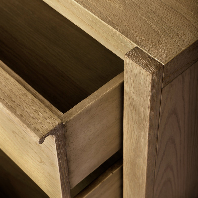 Aramis 2 - Drawer Nightstand, Sandy Oak Resawn