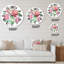 Fleurs printanières Alstroemeria Rose - Horloge murale traditionnelle-93601514