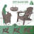 Adjustable Backrest Adirondack Chair HDPE Adirondack Chair with Ottoman-1393633455