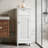 1-Drawer Free-standing Bathroom Cabinet, White 12.6x11.8x34.3in