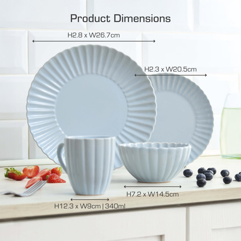 Stoneware Dinnerware - Service for 4