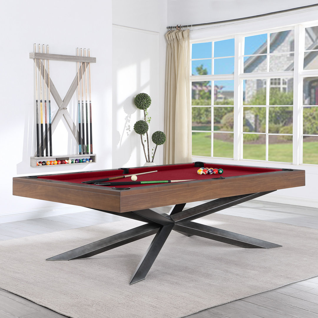 Stella 8'' Slate Pool Table With Professional Installation ($895 Value) Included Playcraft Felt 