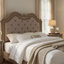 Ensemble de chambre à coucher grand lit, finition brune, lit de rangement avec tiroirs, ensemble 2 pièces avec lit et table de chevet-127337345
