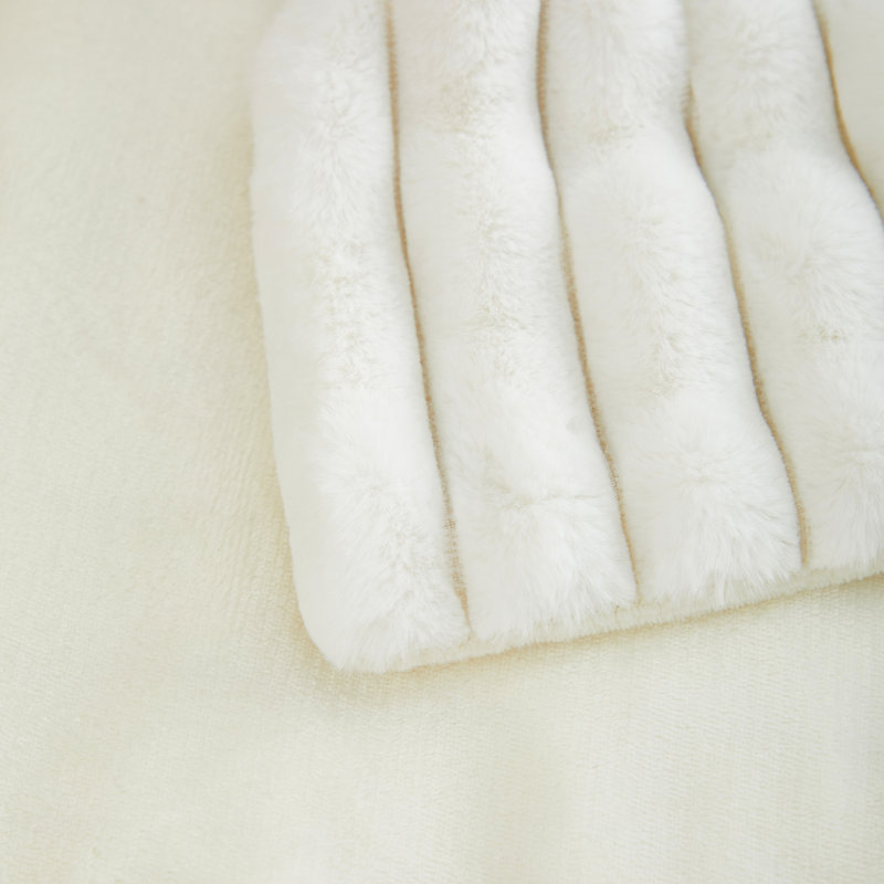 Throw Blanket, White, 63" W x 79" L