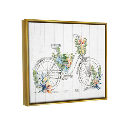 Motif floral sur toile