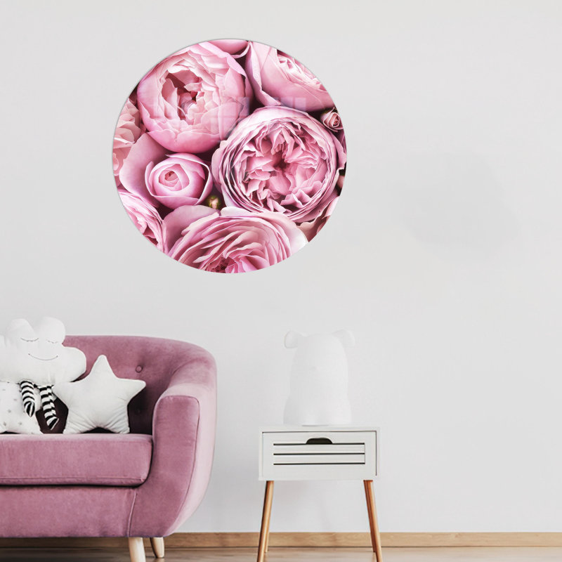 Élégant art mural en verre floral idéal pour la décoration moderne et parfait comme cadeau, H 11,8 po x l 11,8 po