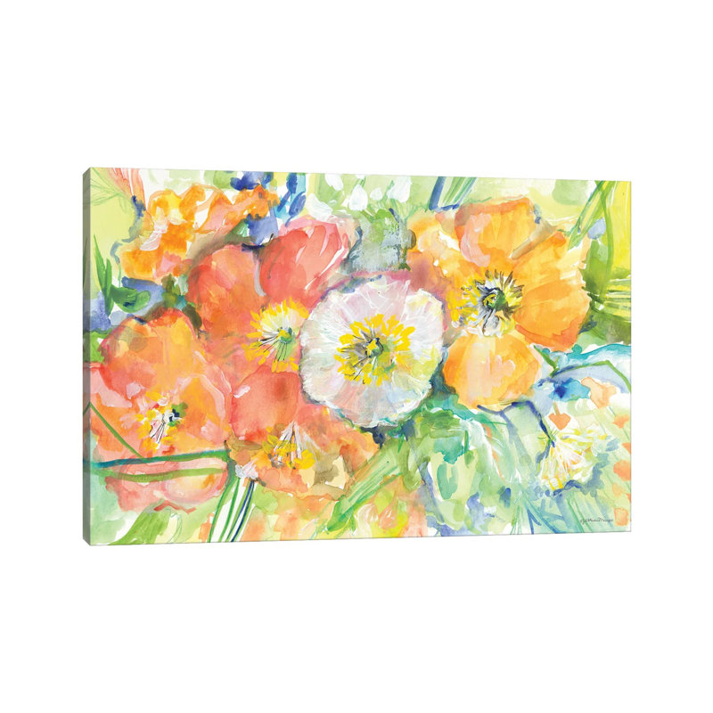 Poppies for Karen by Jessica Mingo - Wrapped Canvas Painting 1 Piece Wrapped Canvas Painting