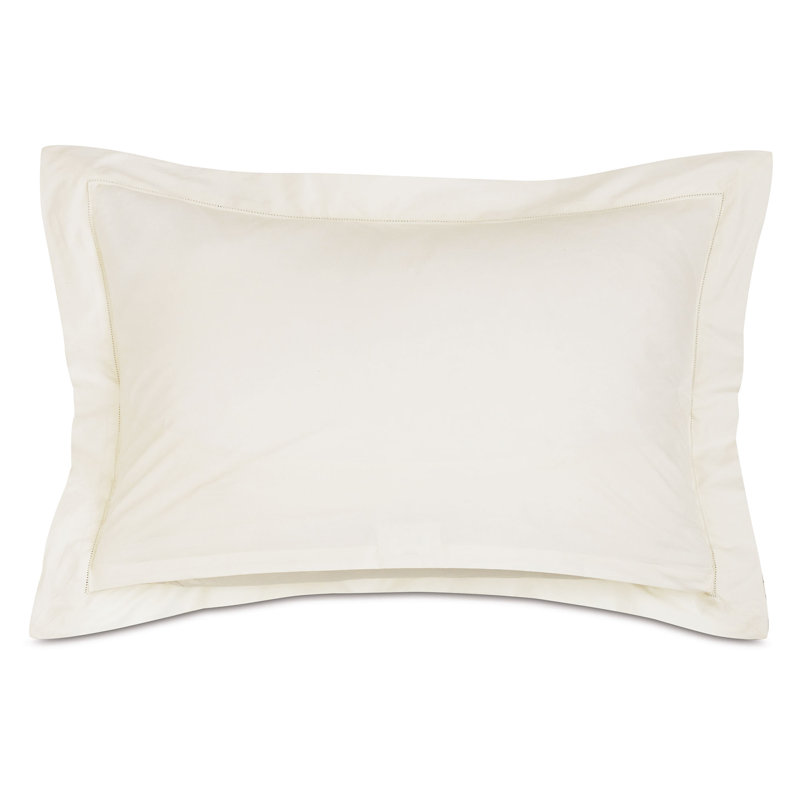 Gianna Cotton Pillow Sham, Queen, Ivory