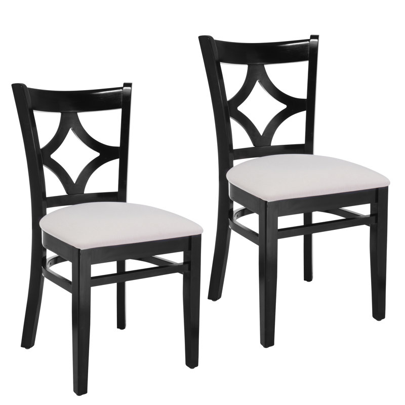 Chaise d'appoint en lin Stahr, Noir / blanc
