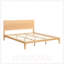 Lit plateforme en bois de bambou de taille moyenne Mid-Century de 12 po avec support en lattes de bois, aucun sommier requis, assemblage facile-1890079731-1890079735