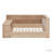 L-shaped Wooden Daybed with Desk and Storage Bookcase-587243152-587243150