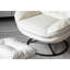 Bonhomme Velvet Swivel Lounge Chair With Footstool